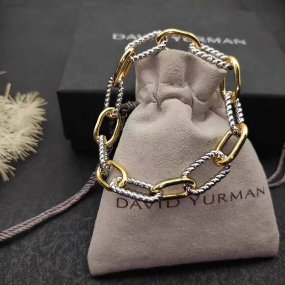 ‌David Yurman Two-Tone Chain Bracelet - Picture 1 of 5